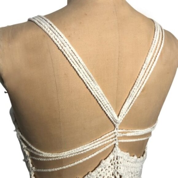 Vintage boho crochet knit tank top - Picture 5 of 11
